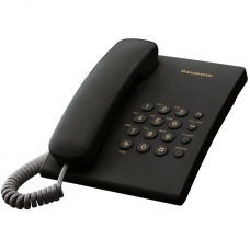 Телефон проводной Panasonic KX-TS2350RUB черный,71179