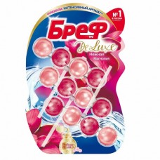 Освежитель WC (для туалета) твердый 3х50 г БРЕФ De Luxe, "Нежная магнолия", 17258,606815