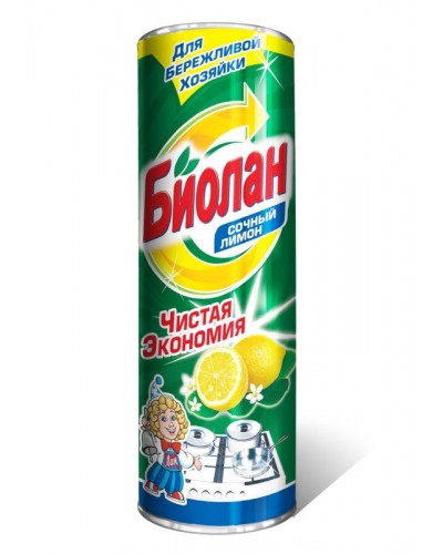 Универсальное чистящее средство Биолан порошок Сочный лимон 400гр, 32-6, 1595135