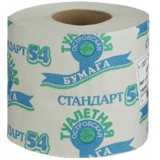 Бумага туалетная 1-сл.ОСТРОВСКАЯ сер 38м, 548838