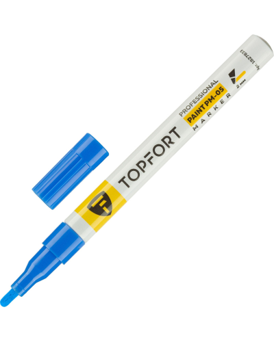 Маркер лаковый TOPFORT Paint 2 мм синий, Код товара ZP1101, 1827833