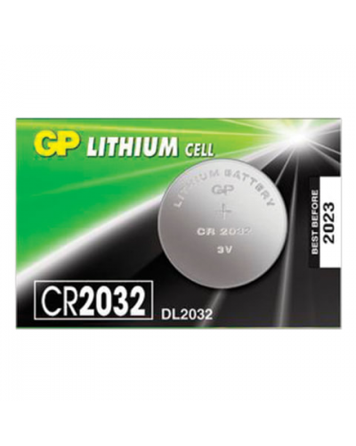 Батарейка GP Lithium, CR2032, литиевая, 1 шт., в блистере (отрывной блок), CR2032-7CR5, 454101