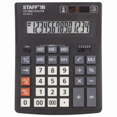 Калькулятор STAFF PLUS настольный STF-333, 14 разрядов, дв. питание, 200*154мм 250416
