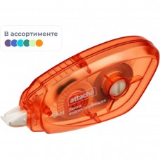 Корректирующая лента Attache 5ммx8м с подкручив. механизмом, цвет асс, 1079354