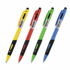 Ручка шариковая автоматическая с грипом STAFF "BP-16 Neon", СИНЯЯ, ассорти143750
