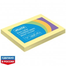 Стикеры ATTACHE Bright colours с клеев.краем 76х51 желтый 100л, 1495398