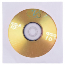Диск DVD-R VS 4,7Gb 16x бумажный конверт 511555