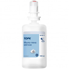 Картридж с жидким мылом Tork S4 1л пенное мягкое прозр.520511 для арт.33068,1818550