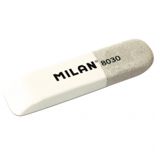Ластик каучуковый Milan 8030 комбинир. для стирания чернил и графита,  973187