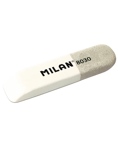 Ластик каучуковый Milan 8030 комбинир. для стирания чернил и графита,  973187