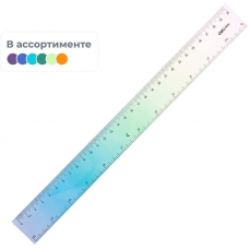Линейка 30 см Deli EH654, пластик, цвет в ассортименте, 1405641