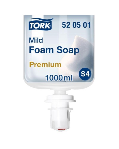 Картридж с жидким мылом Tork S4 1л пенное мягкое прозр.520501 для арт.33068, 316807