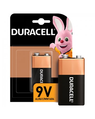 Батарейка DURACELL Basic, 6LR61 (КРОНА), Alkaline, 1 шт., в блистере, 9 В, 450427