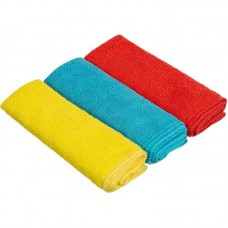 Салфетки хозяйственные из микрофибры универсальные 180gsm, 30х30см, 3шт/уп,1604397