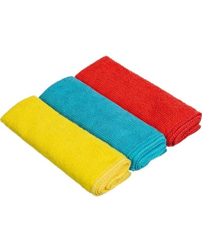 Салфетки хозяйственные из микрофибры универсальные 180gsm, 30х30см, 3шт/уп,1604397