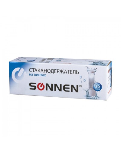 Стаканодержатель SONNEN CH-33, 50 стаканов, на винтах, белый, 452423