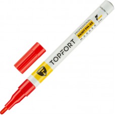Маркер лаковый TOPFORT Paint 2 мм красный, ZP1101, 1827832