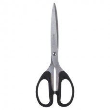 Ножницы BRAUBERG "Classic", 210 мм, классич. формы, чёрные, 2-х сторонняя заточка, 230935