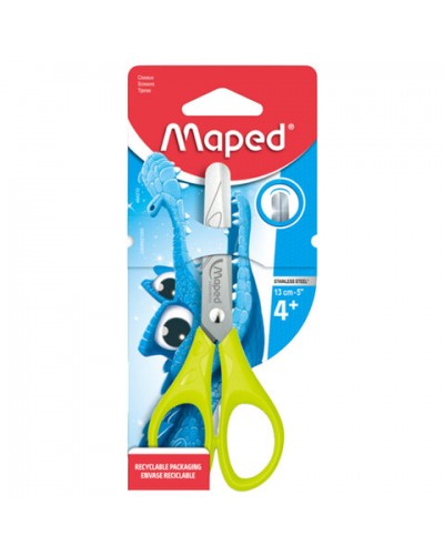Ножницы MAPED "Essentials", 130 мм, закругленные лезвия, ассорти, 464210, 238305