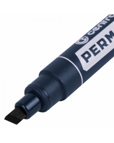 Маркер перманентный CENTROPEN 8516, ЧЕРНЫЙ, скошенный наконечник, 2-5 мм, 5 8516 0112, 151105