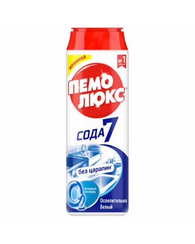 Чистящее средство 480 г, ПЕМОЛЮКС Сода-5 Экстра, "Ослепительно Белый", порошок, 2415956,601895