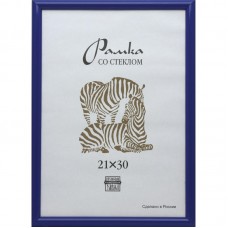 Рамка пластиковая А 4 синего цвета 504, 701495