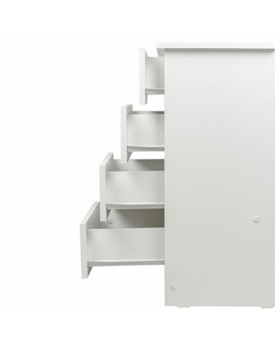 Комод BRABIX "Scandi CM-001", 750х330х730 мм, 4 ящика, ЛДСП, белый, 641900, ЦБ013659 -1,641900