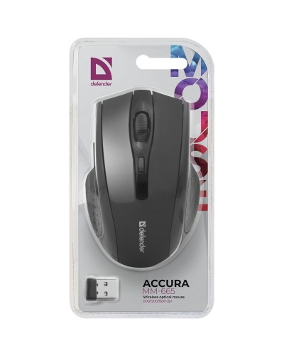 Мышь беспроводная Defender Accura MM-665, черный, 6btn+Roll, 260557, 52665