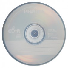 Носители информации CD-R Philips(CR7D5SB50/97)700 Mb, 52х, Cake Box 50шт/уп, 2097480