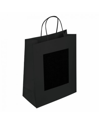 Пакет подарочный 32x13x26см скретч-слой+стилус, "Black Kraft", ЗОЛОТАЯ СКАЗКА,591970