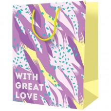 Пакет подарочный 18*23*10см ArtSpace "With great love", ламинированный, L_46114, 340247