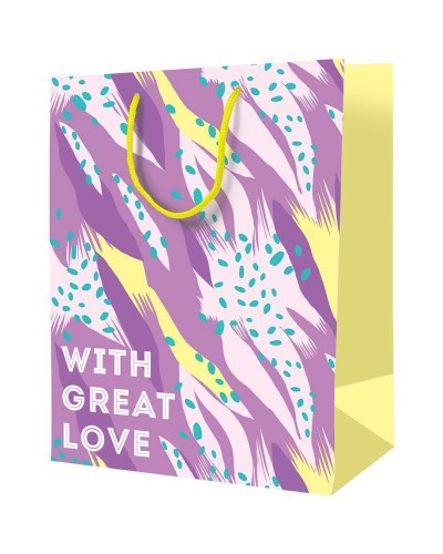 Пакет подарочный 18*23*10см ArtSpace "With great love", ламинированный, L_46114, 340247