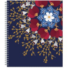 Тетрадь общая №1 School Flower Fantasy,80л,пружина,обл.мел.карт,УФ-лак, 810666