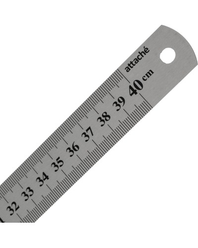 Линейка металлическая 40 см Attache, 514968,
