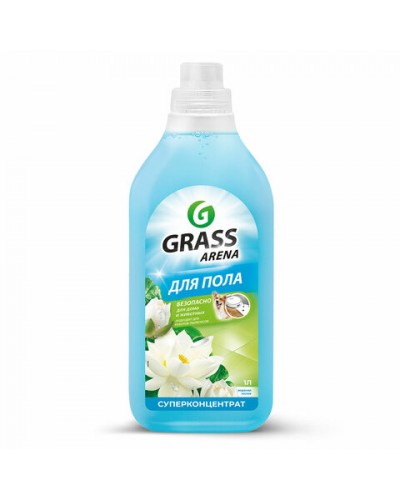 Средство для мытья пола суперконцентрат 1 л, GRASS ARENA "Водяная лилия", с полирующим эффектом, 125184, 609880