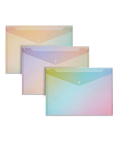 Папка-конверт на кнопке Rainbow Attache Selection A4 PP,1378369