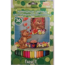 Набор карандашей цветных FANCY,европодвес, 36 цв., FCP001-36, C32414