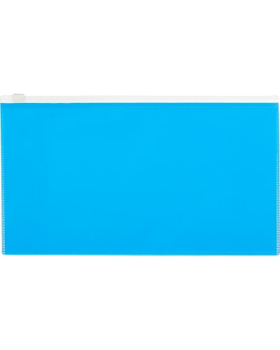 Папка-конверт на молнии 264х150 мм Attache Color , голубо й, 1044991