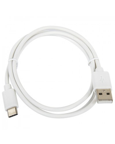 Кабель белый USB 2.0-Type-C, 1 м, SONNEN, медь, для передачи данных и зарядки, 513558