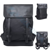 Рюкзак ACTION, молодежный, разм. 40х30х10 см, черный, нейлон+иск.кожа, AB11305/BK