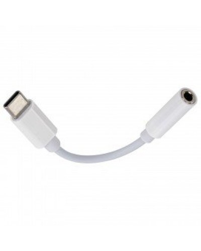 Переходник для наушников с Type-C на AUX (MINI JACK 3.5 мм), SONNEN, 0,1 м, белый, 513566