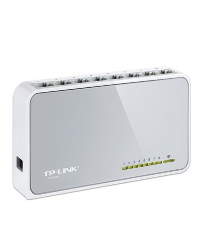 Коммутатор TP-LINK TL-SF1008D 8RJ45 LAN 10/100 мбит/с проводной, 512741