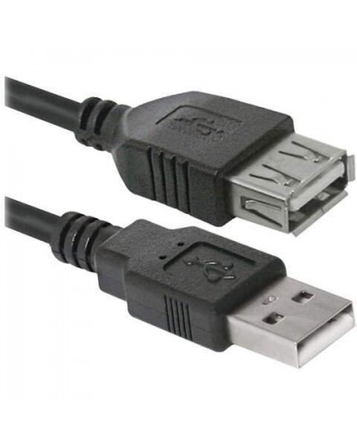Кабель-удлинитель USB 2.0, 1,8 м, DEFENDER, M-F, для подключения периферии, 87456,511524