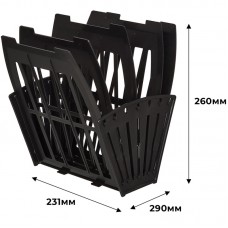 Лоток вертикальный Attache веер 4отделения 5секций черный, 145947
