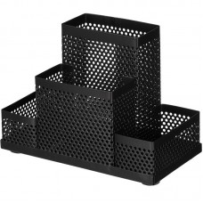 Подставка Attache 4х секц. для канц.прин. башня ,мет.сет,160х110х80мм чёрн, 688771