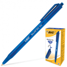 Ручка шариковая автоматическая Bic Раунд Стик Клик автоматич, 0,32мм, синяя, 614075, 926376
