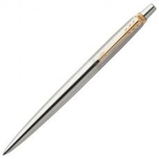 Ручка шариковая PARKER Jotter Essential GT, корп.сереб.металлик, нерж.сталь, позол.дет, 1953182, син