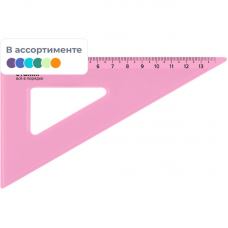 Треугольник 13 см угол 30 градусов NEON Cristal цвет ассорти ТК-33, 47405