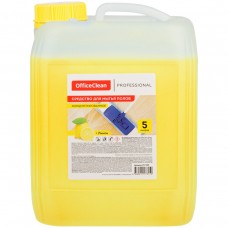 Средство для мытья полов OfficeClean Proffesional "Лимон", концентрат, канистра, 5л, 257299