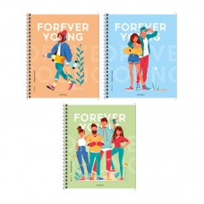 Тетрадь 48л., А5, клетка на гребне ArtSpace "Стиль. Forever young", Т48спкС_43038, 332790